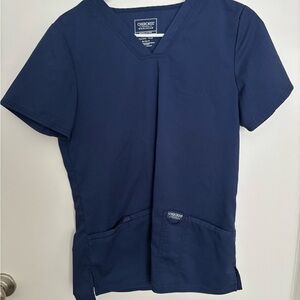 Cherokee Women’s Navy Blue Scrub Top size Small